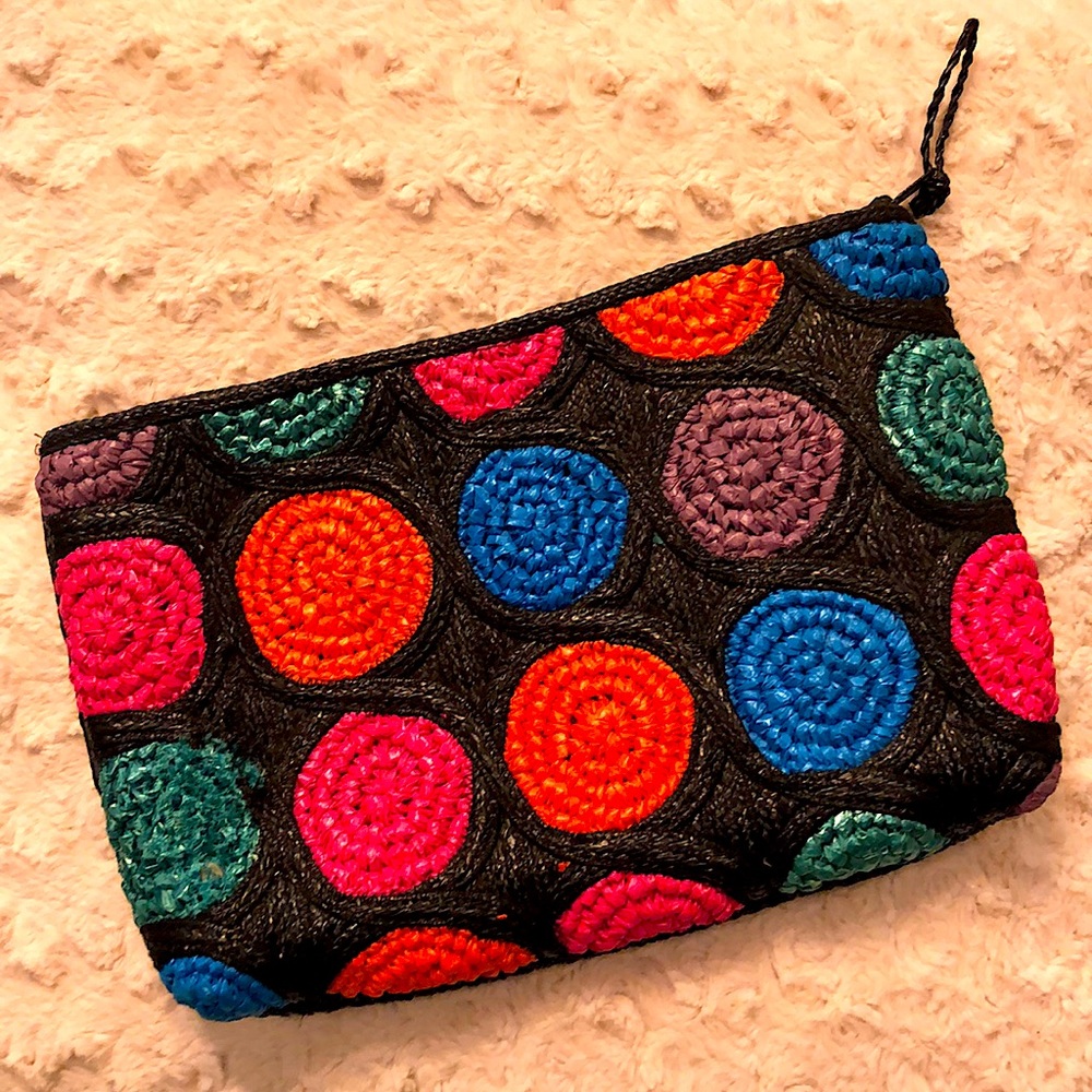 Almondo Original large straw clutch